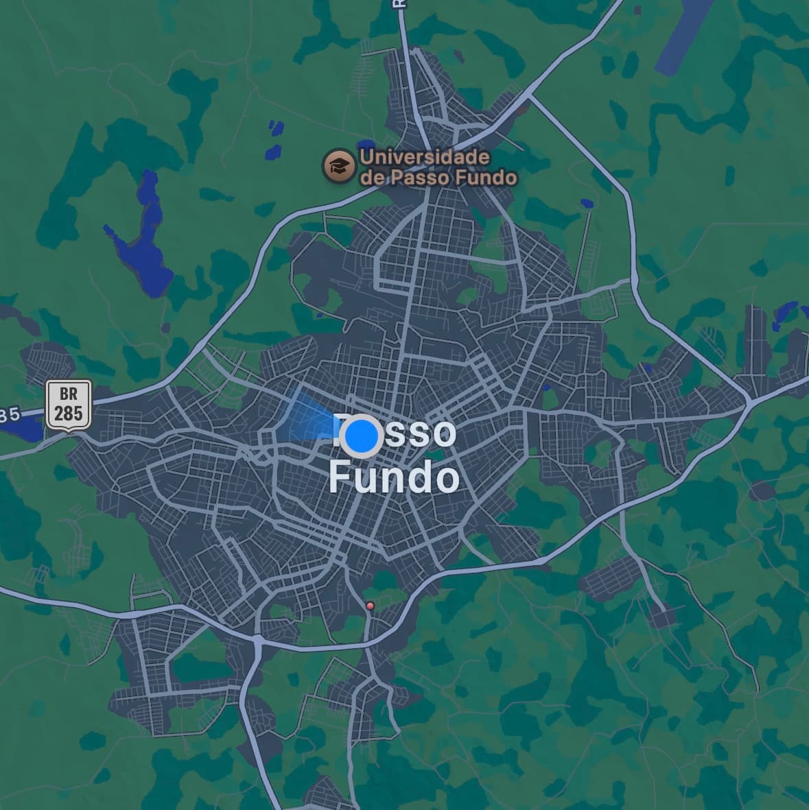 Map of Passo Fundo